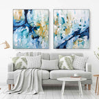 When The Moment Comes - 182x102 cm - Diptych Original Paintings