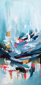 A Perfect Lie - 150x102 cm - Original Triptych Painting-OmarObaid.com