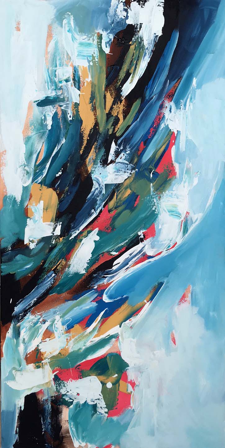 A Perfect Lie - 150x102 cm - Original Triptych Painting-OmarObaid.com