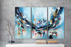 A Perfect Lie - 150x102 cm - Original Triptych Painting-OmarObaid.com