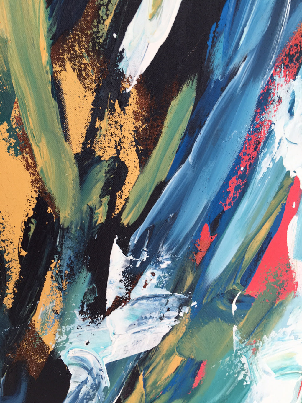 A Perfect Lie - 150x102 cm - Original Triptych Painting-OmarObaid.com