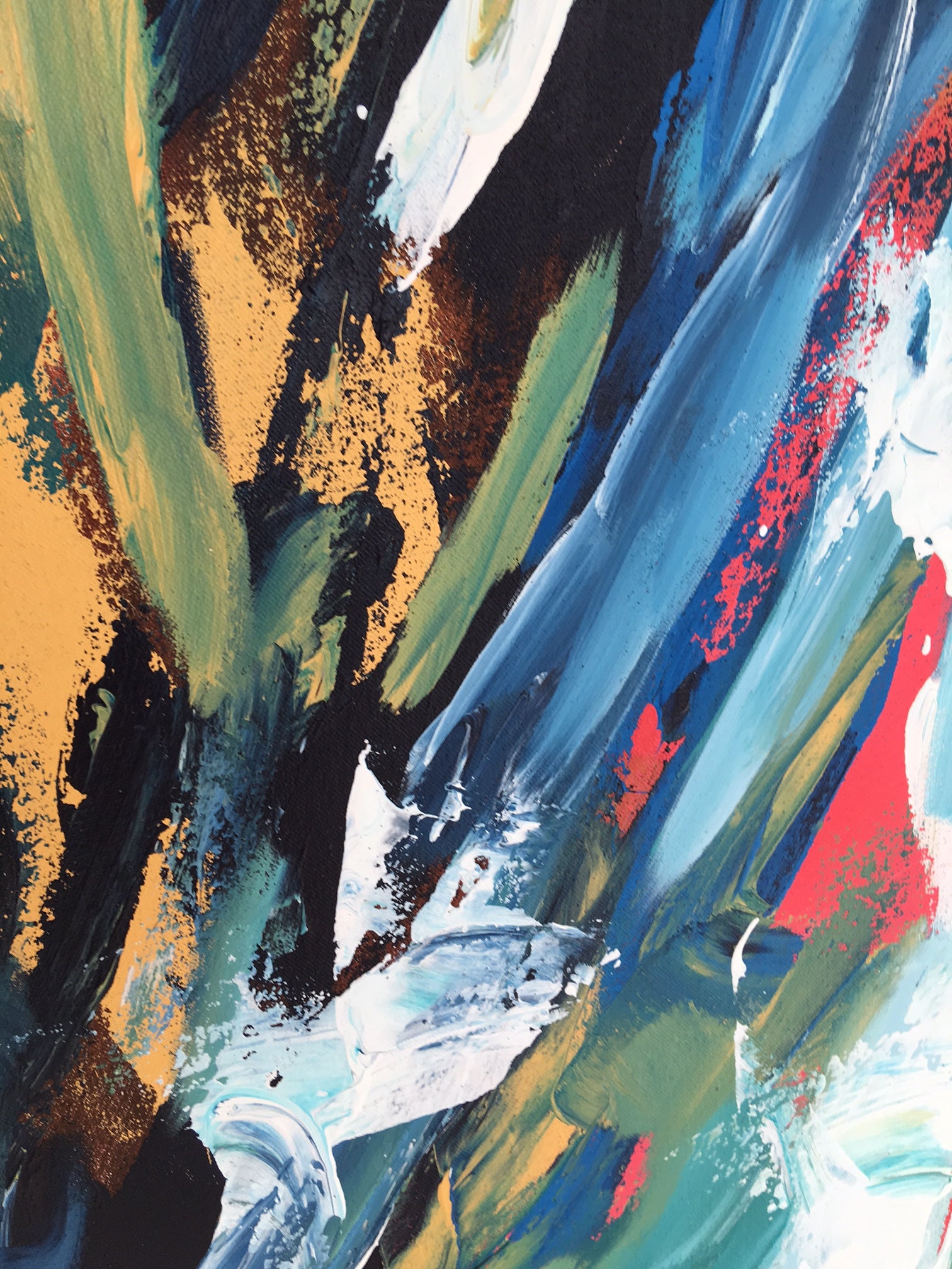 A Perfect Lie - 150x102 cm - Original Triptych Painting-OmarObaid.com