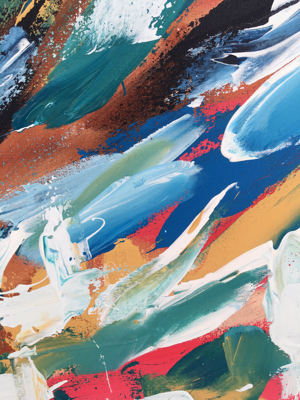 A Perfect Lie - 150x102 cm - Original Triptych Painting-OmarObaid.com