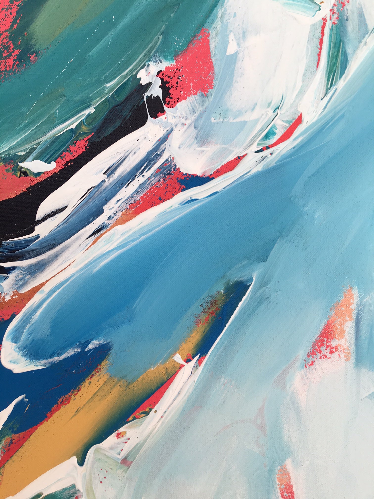 A Perfect Lie - 150x102 cm - Original Triptych Painting-OmarObaid.com