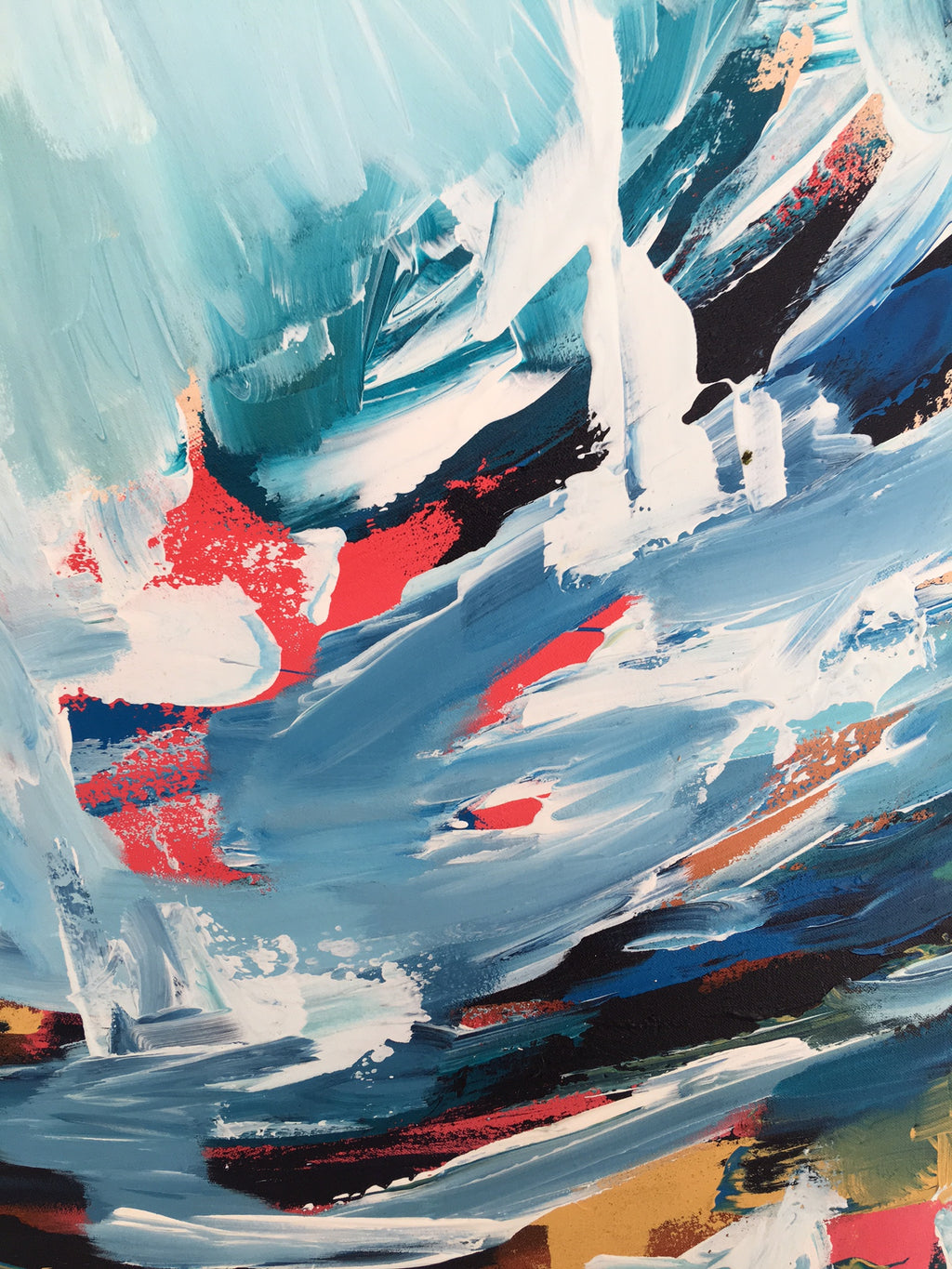 A Perfect Lie - 150x102 cm - Original Triptych Painting-OmarObaid.com