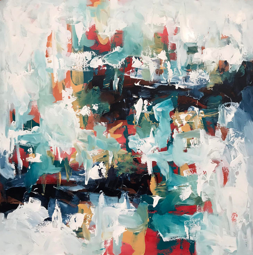 A Sense Of Belonging - 102x102 cm - Original Painting-OmarObaid.com
