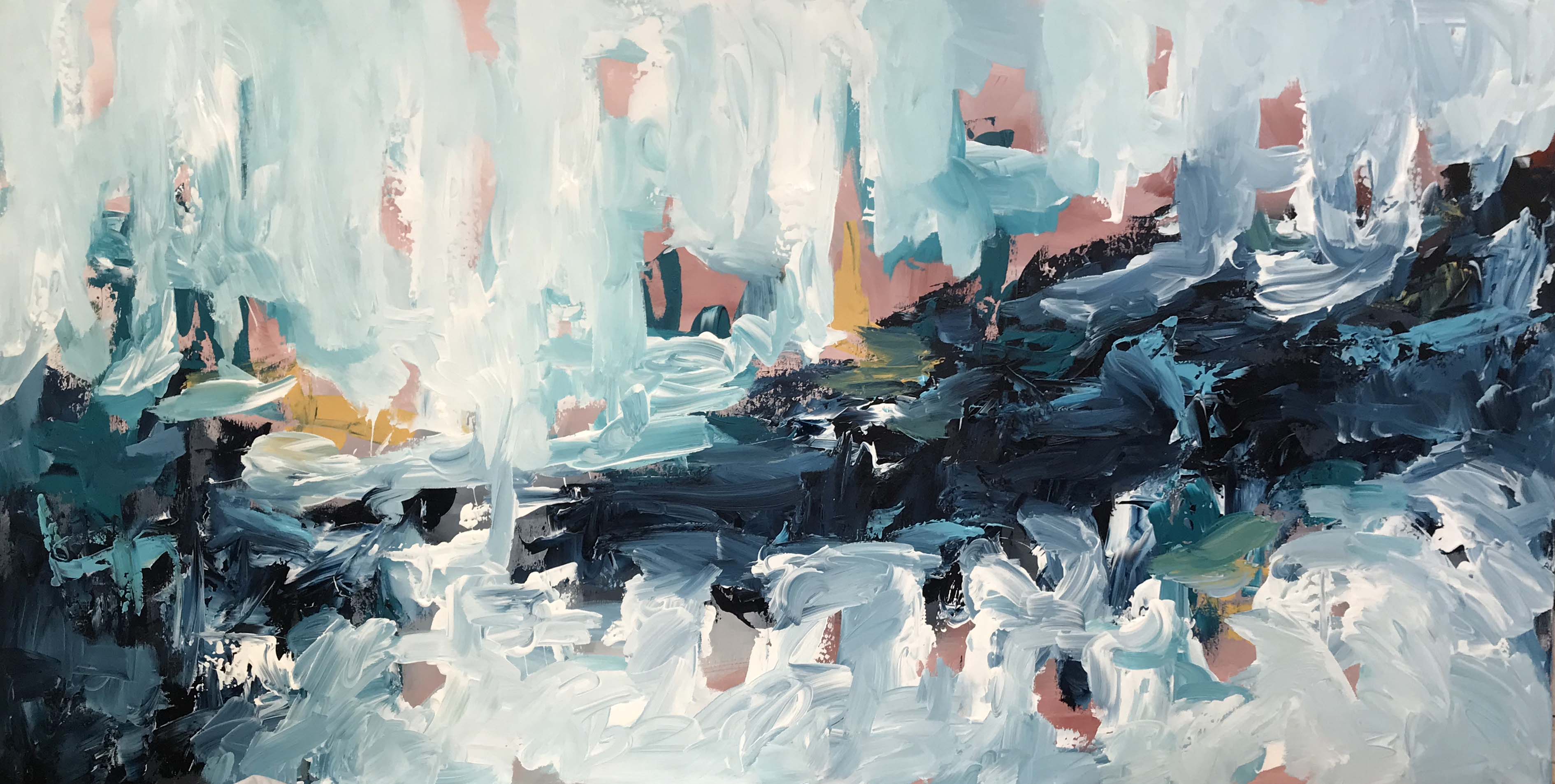 A Wave Of Emotions - 152x76 cm - Original Painting