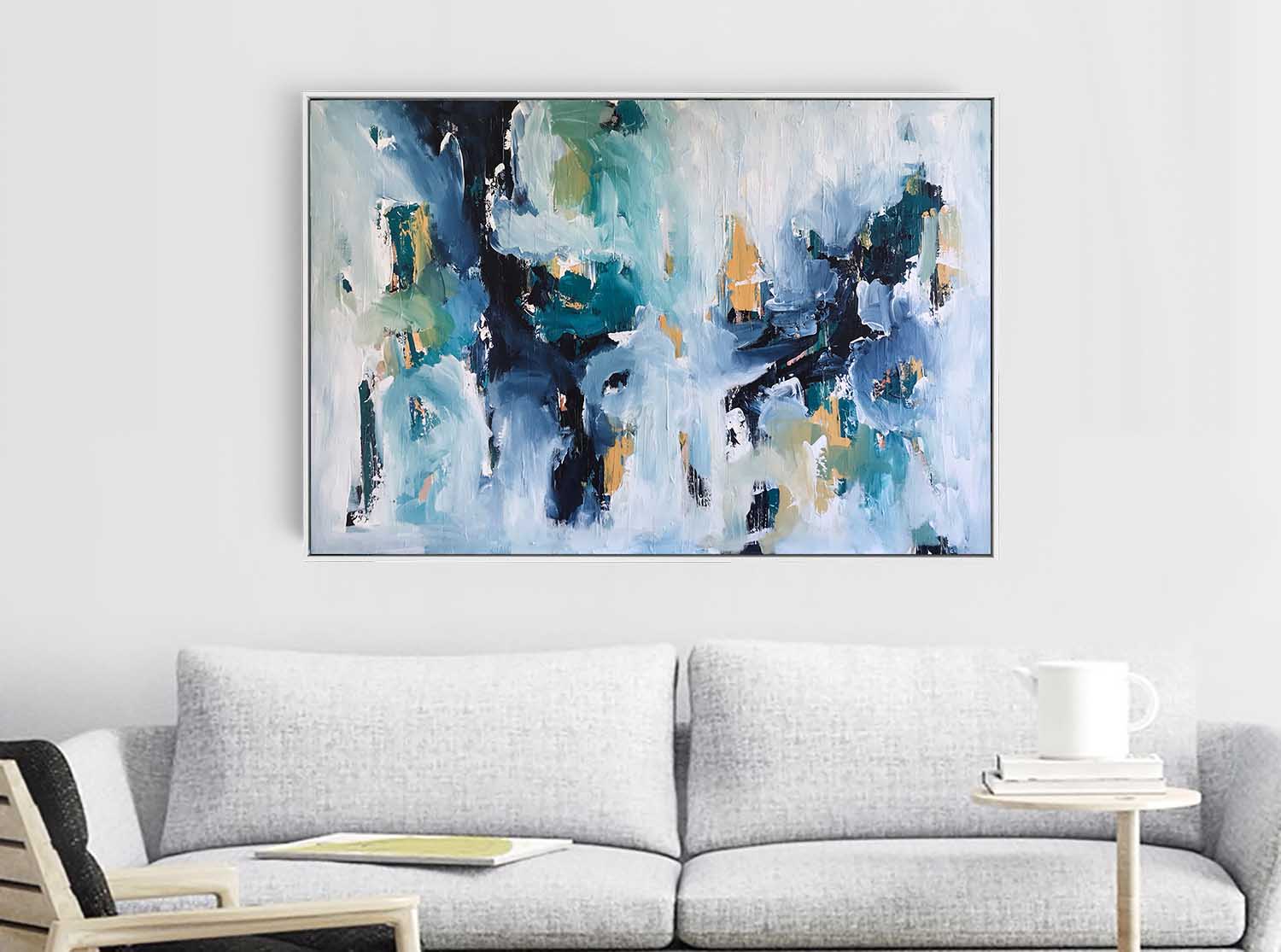 Rain Drops - 122x82 cm - Original Painting