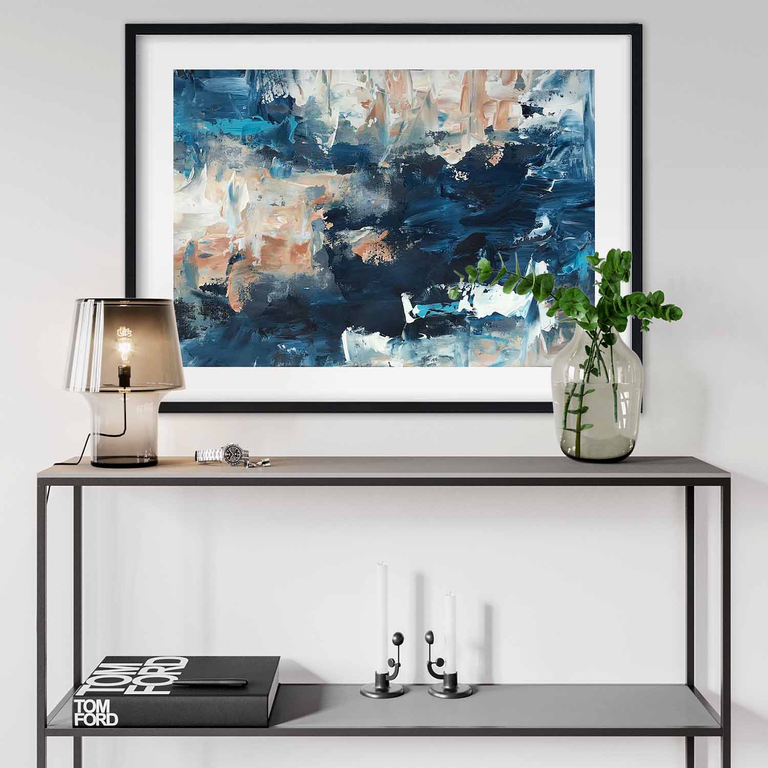 Dawn 3 - 74x53 cm - Framed Painting