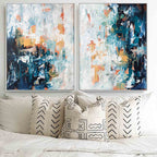 Mirage - 122x76 cm - Diptych Original Paintings