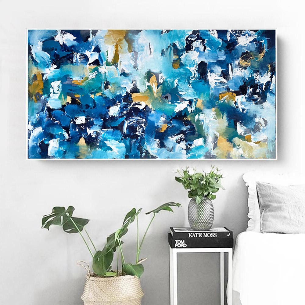 A Walk By The River - 150x76 cm - Original Painting