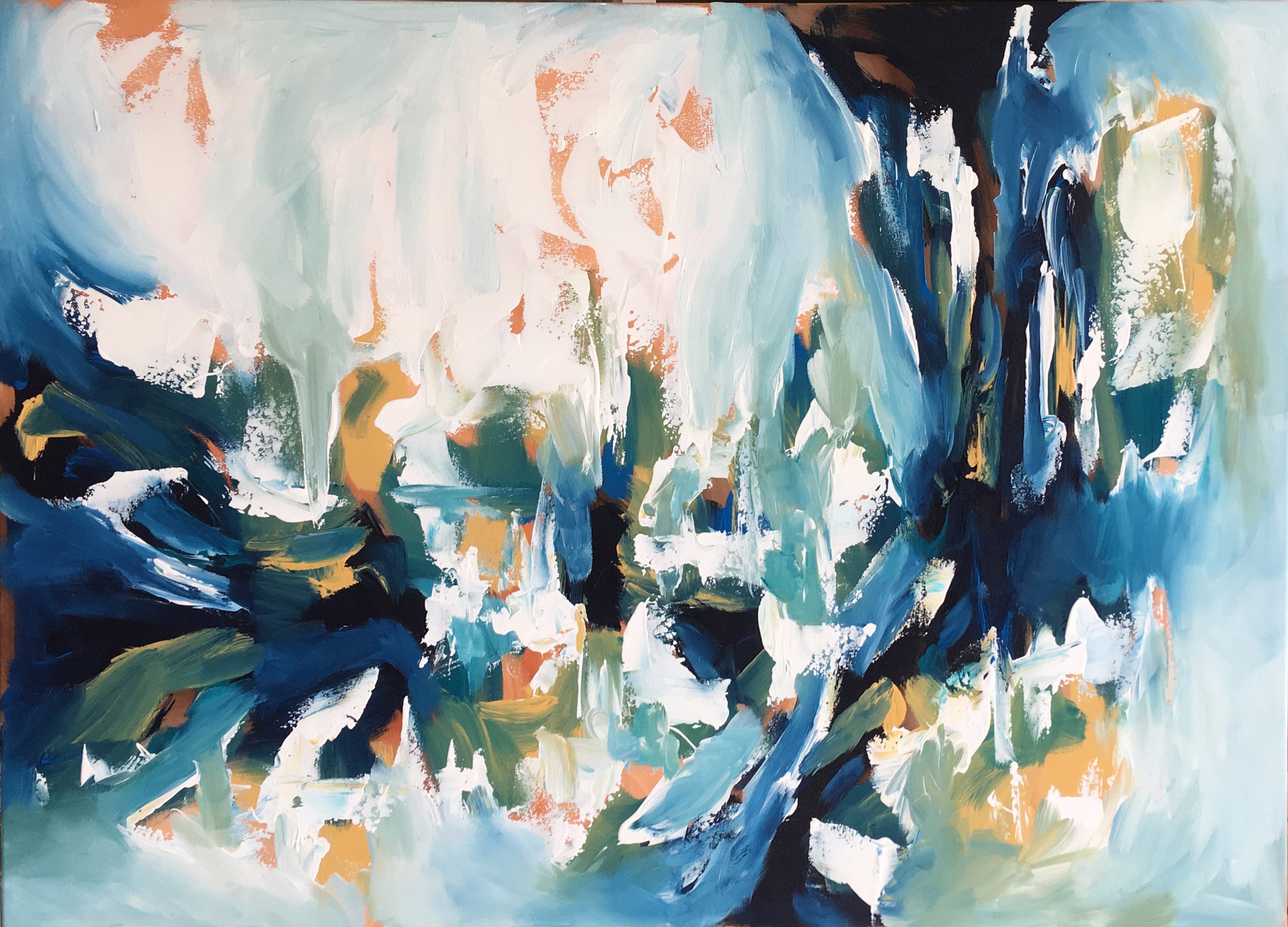 Abstraction No2 - 122x92 cm - Original Painting-OmarObaid.com