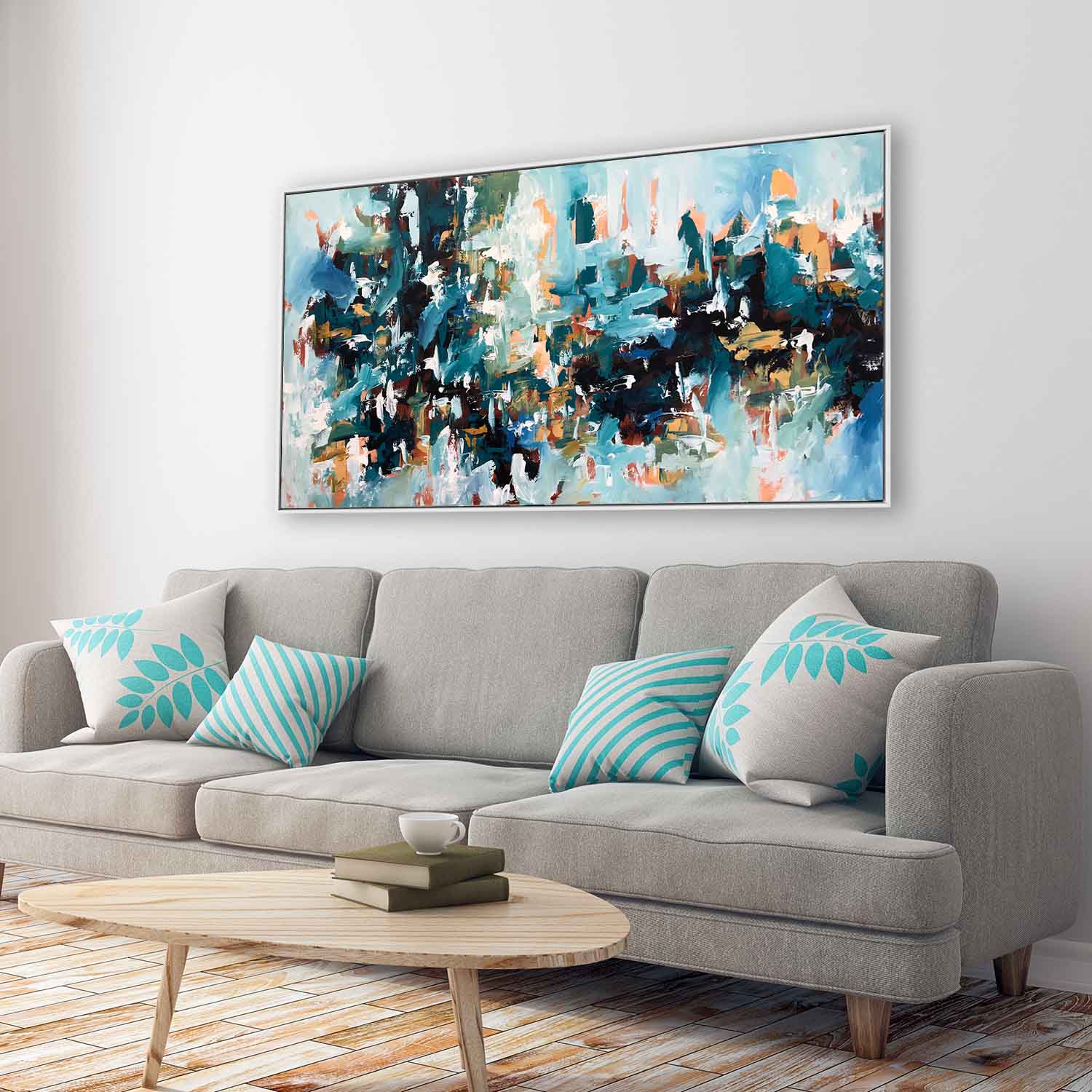 Rebuilding The Fortress - 152x82 cm - Original Painting