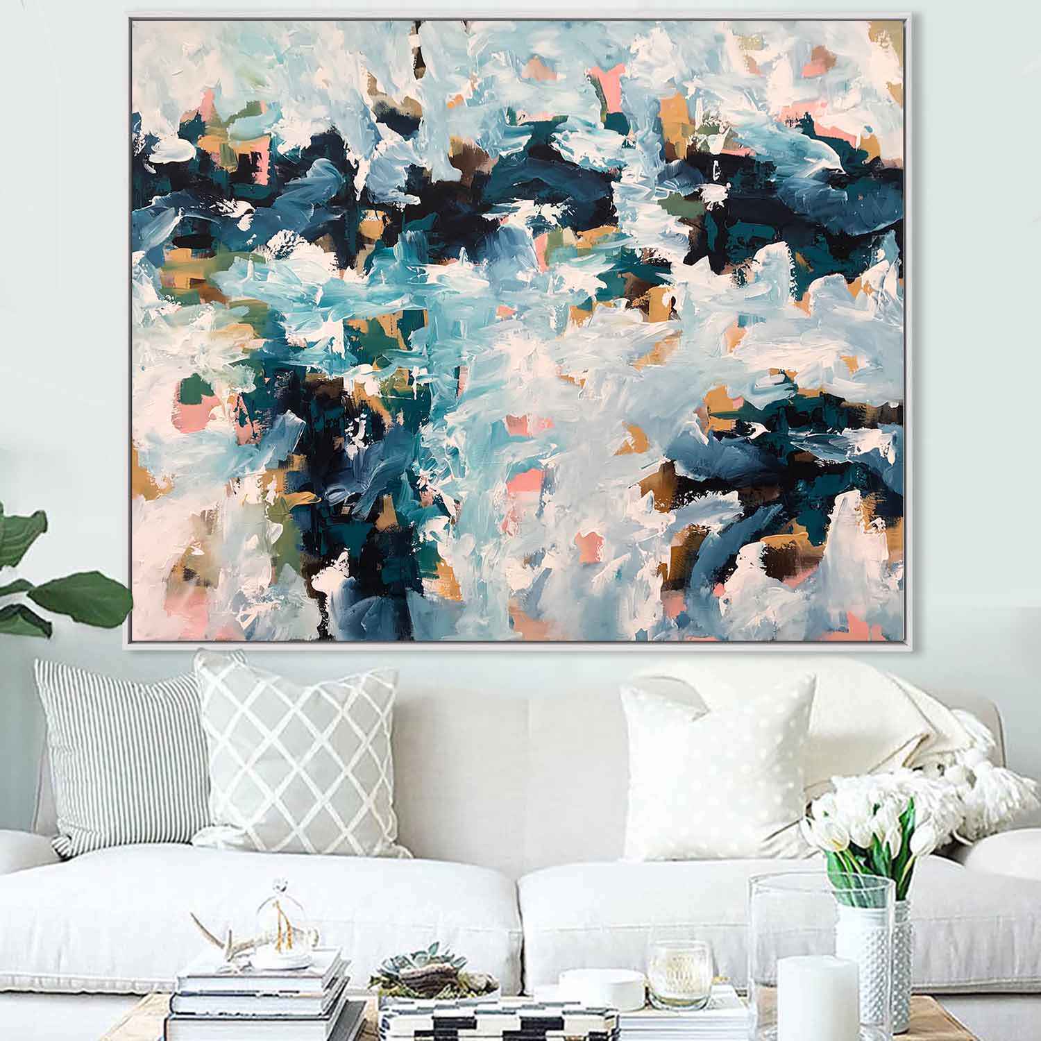 Crashing Waves - 152x122 cm - Original Painting