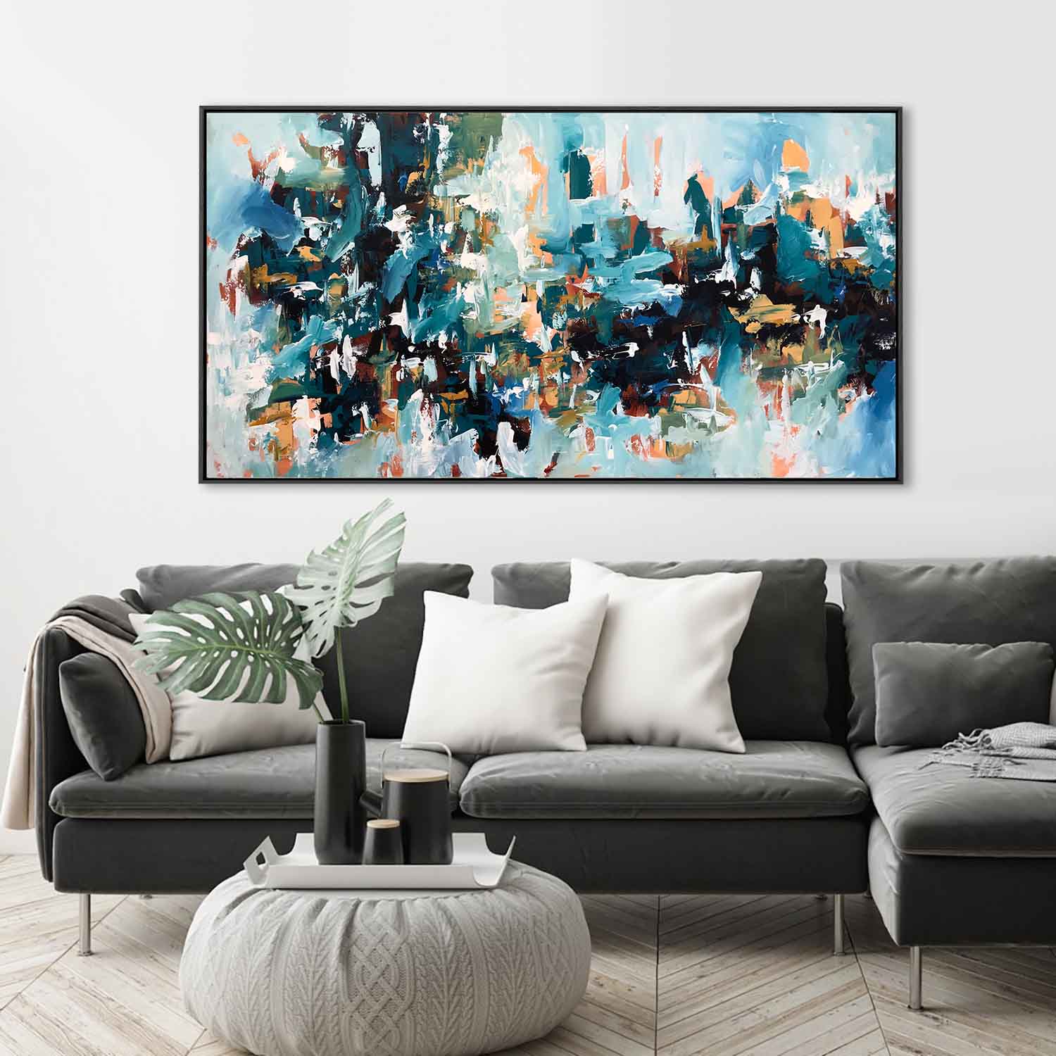 Rebuilding The Fortress - 152x82 cm - Original Painting