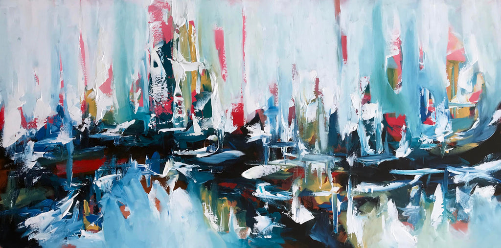 Under The Surface - 180x90 cm - Original Painting-OmarObaid.com