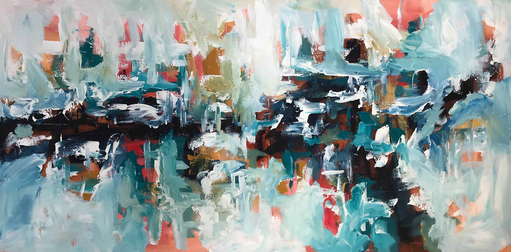 Aspirations - 152x76 cm - Original Painting-OmarObaid.com