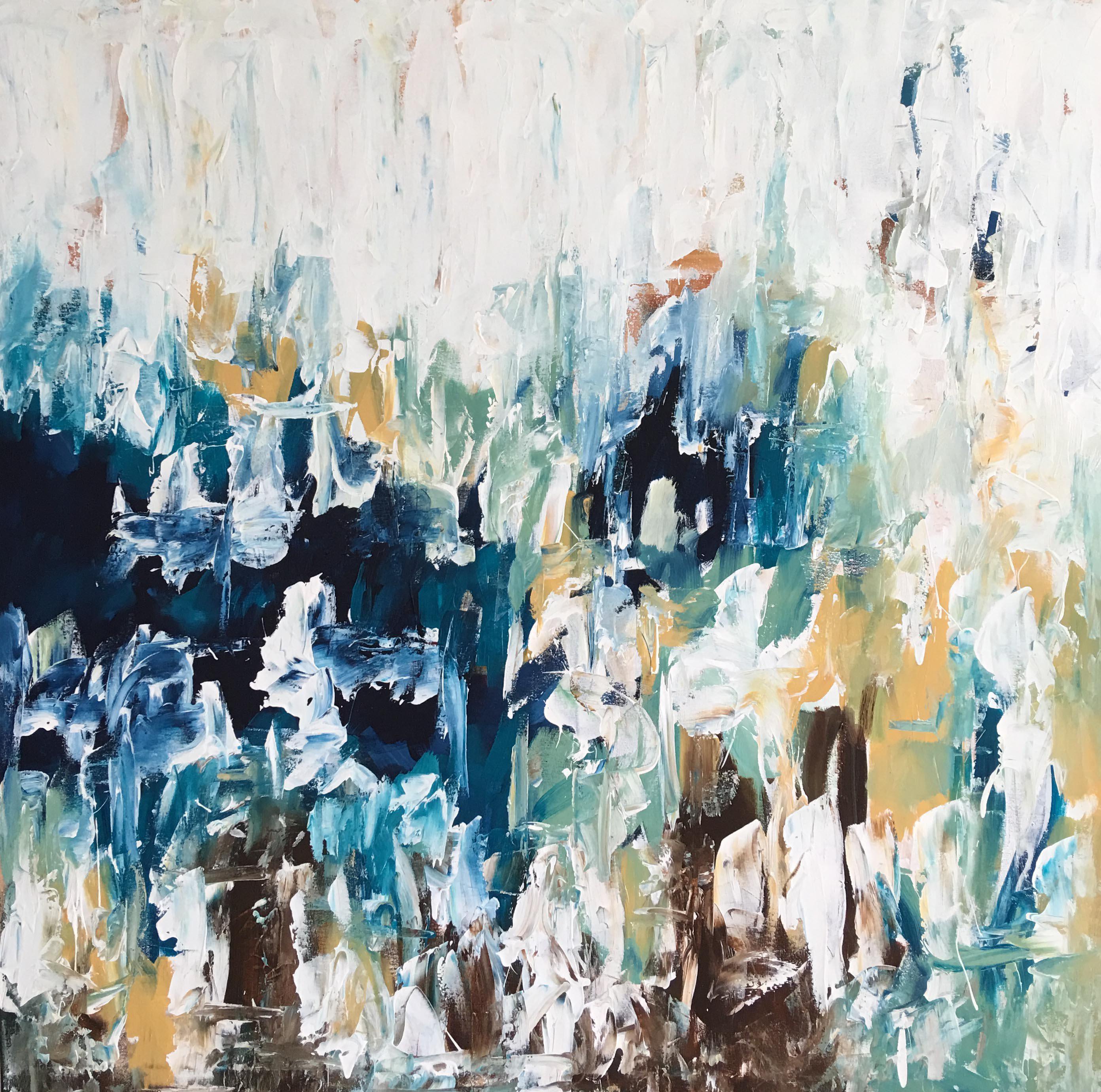 Atonement II - 145x145 cm - Original Painting-OmarObaid.com