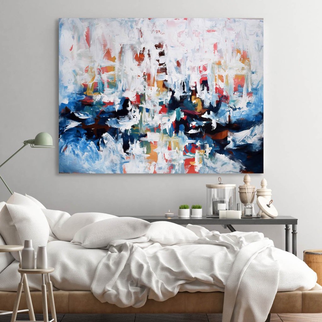 Between Places 3 - 122x90 cm - Original Painting-OmarObaid.com