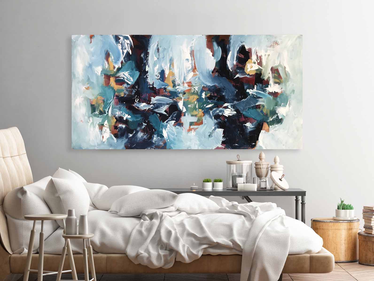 Hanging Garden III - 152x76 cm - Original Painting-OmarObaid.com
