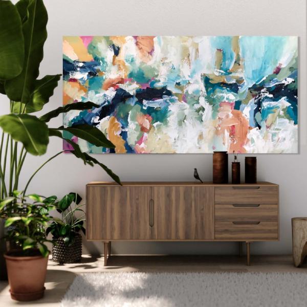 Beyond The Horizons 2 - 152x76 cm - Original Painting-OmarObaid.com