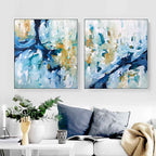 When The Moment Comes - 182x102 cm - Diptych Original Paintings