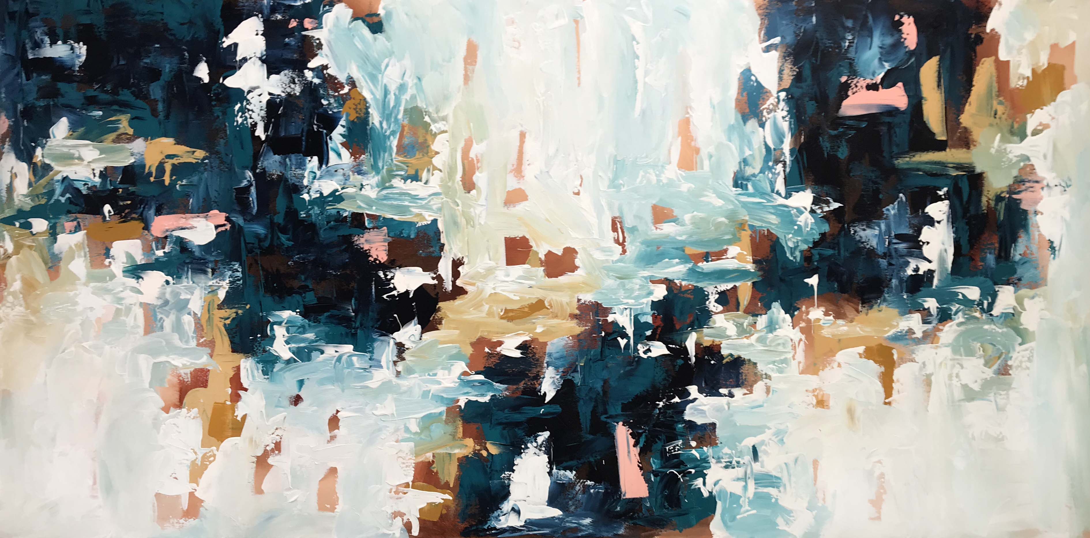 Blurred Emotions - 152x76 cm - Original Painting