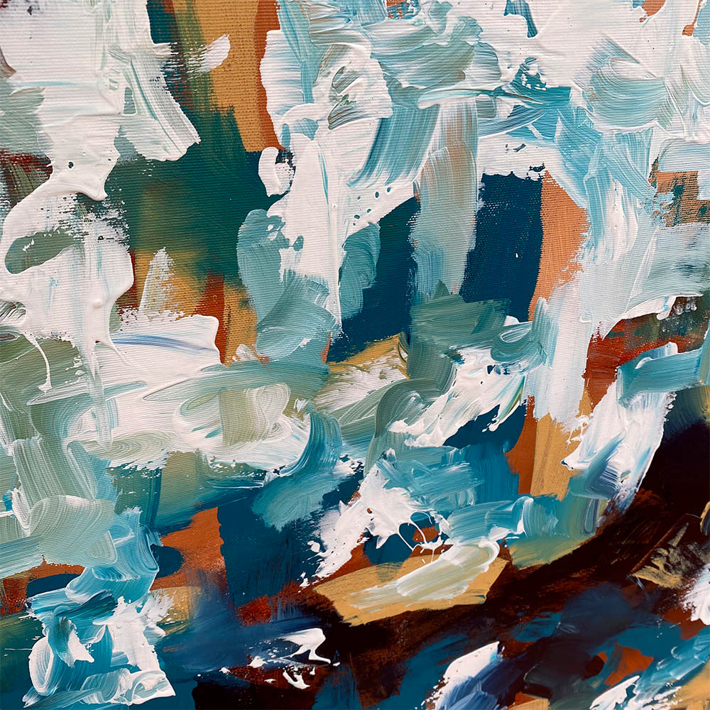 Breaking The Unknown 3 - 102x102 cm - Original Painting
