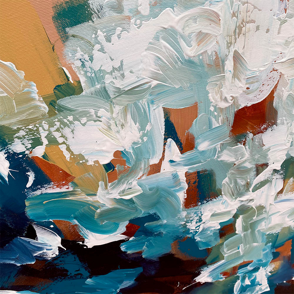 Breaking The Unknown 3 - 102x102 cm - Original Painting