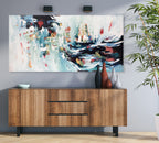 Breakwater - 152x76 cm - Original Painting-OmarObaid.com