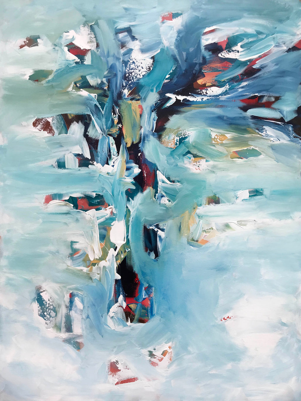 Before Dawn - 122x90 cm - Original Painting-OmarObaid.com
