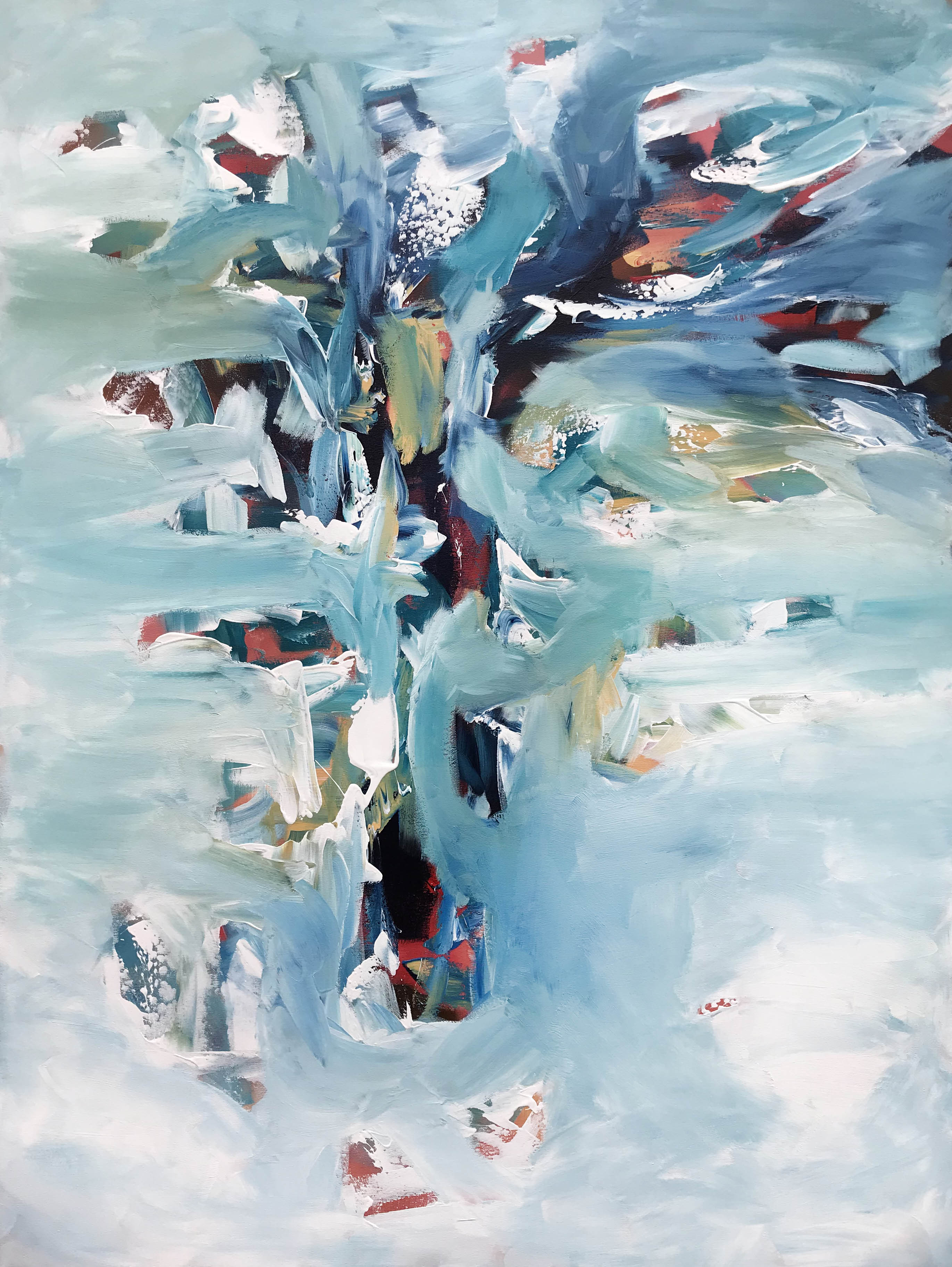 Before Dawn - 122x90 cm - Original Painting-OmarObaid.com
