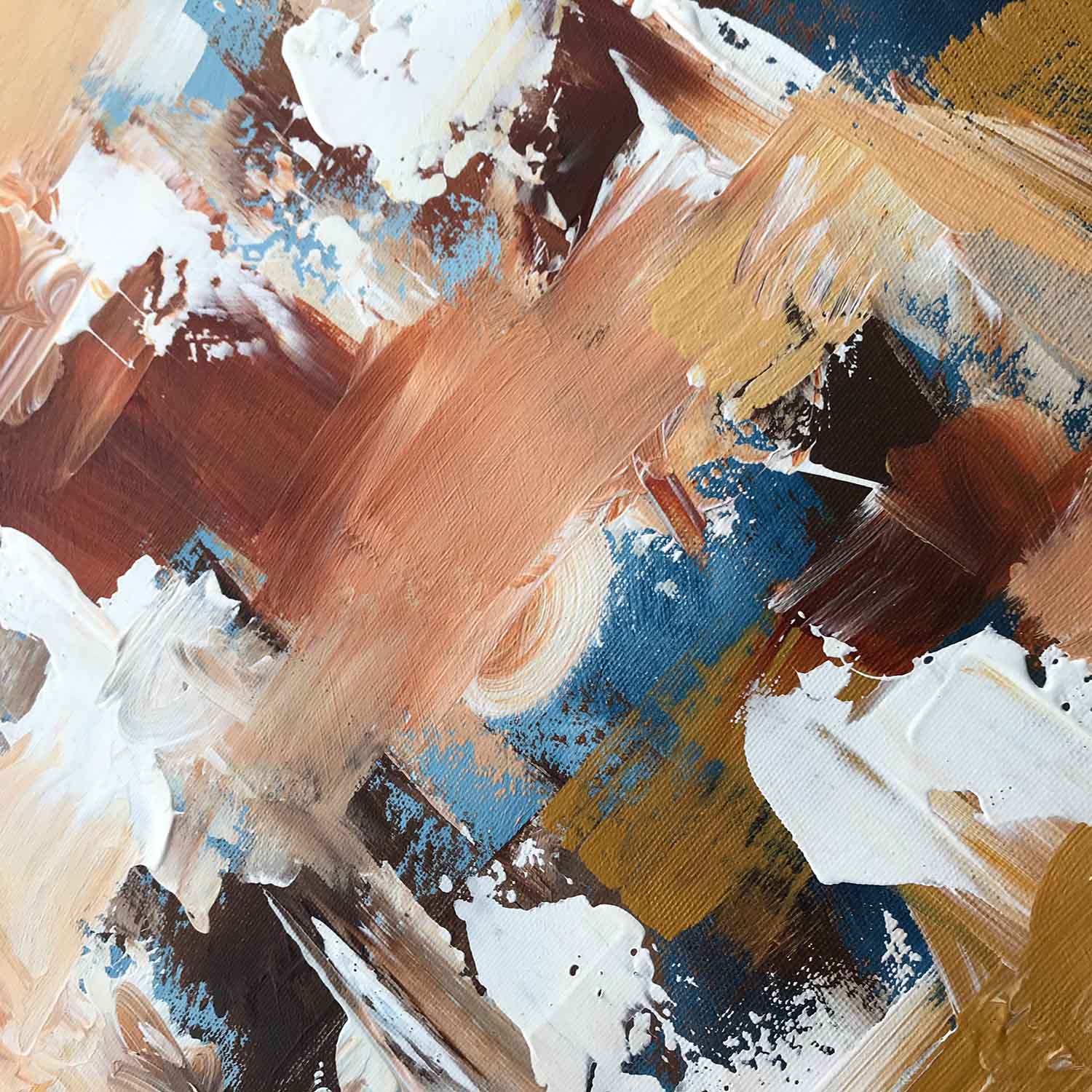 Sunset - 102x102 cm - Original Painting