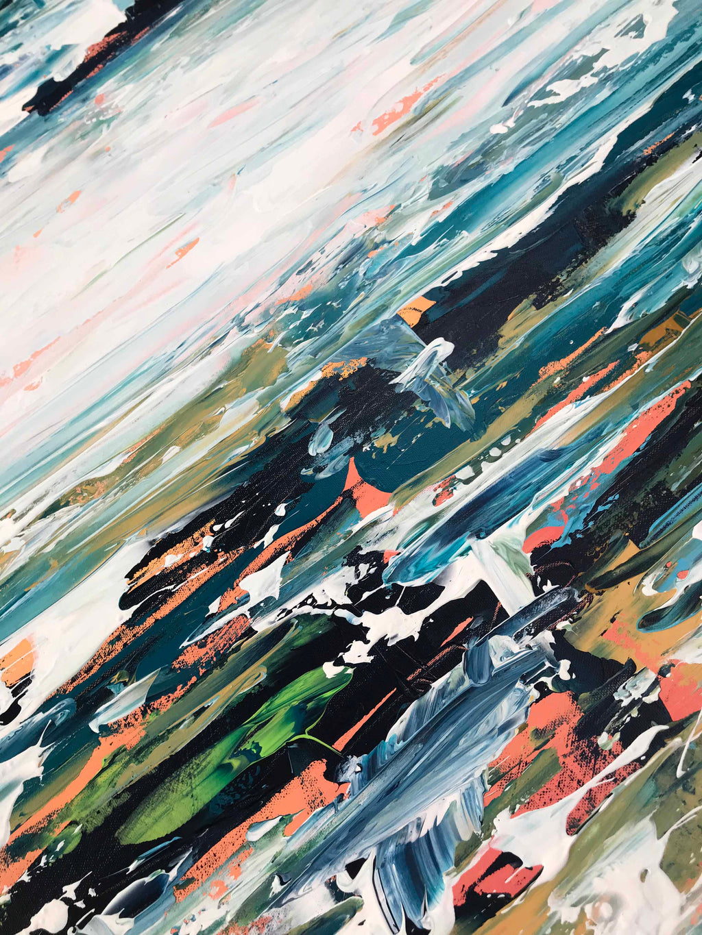 Exertion X - 122x90 cm - Original Painting-OmarObaid.com