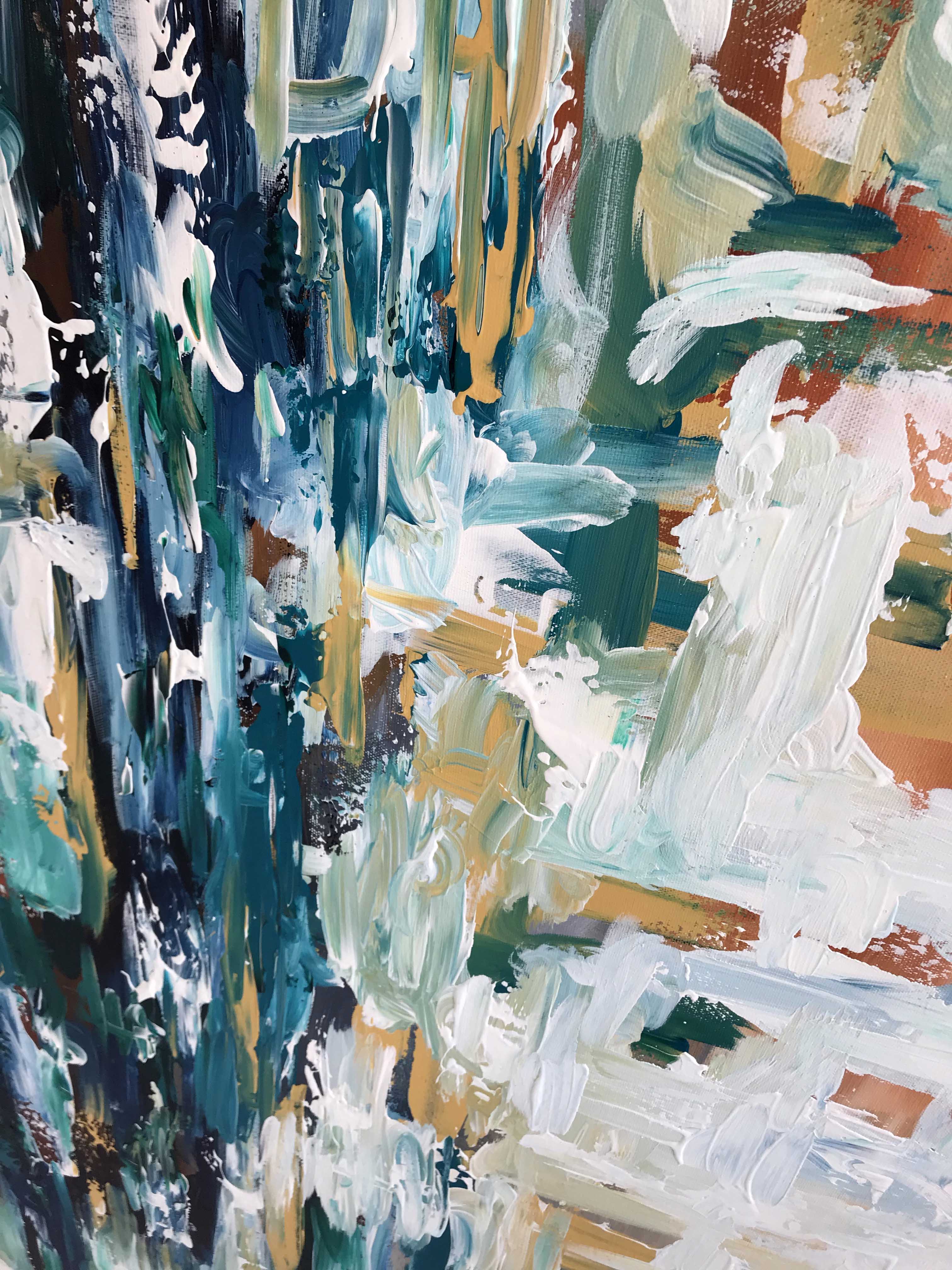 Navigating Through The Storm - 122x61 cm - Original Painting