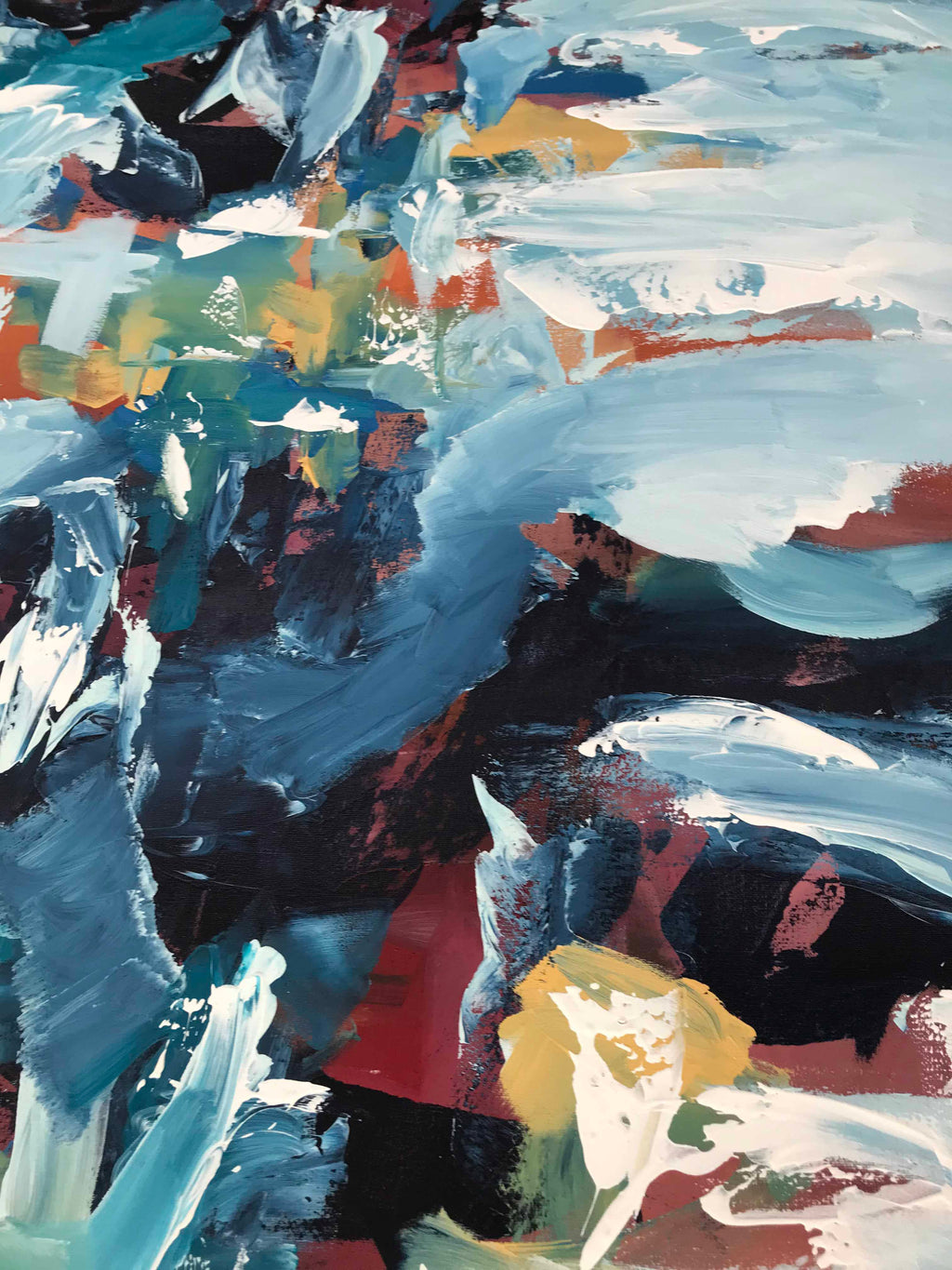 Hanging Garden III - 152x76 cm - Original Painting-OmarObaid.com