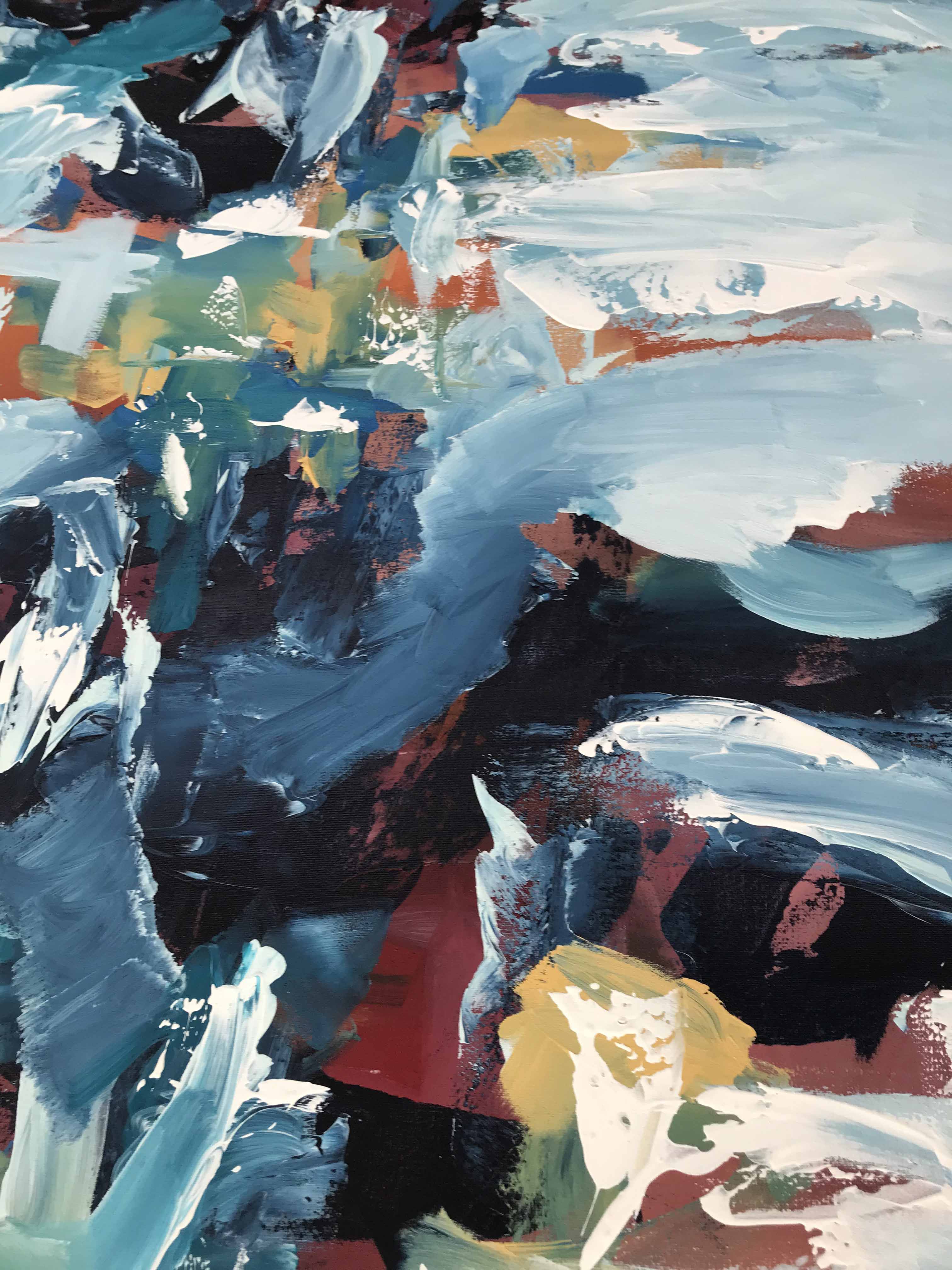 Hanging Garden III - 152x76 cm - Original Painting-OmarObaid.com