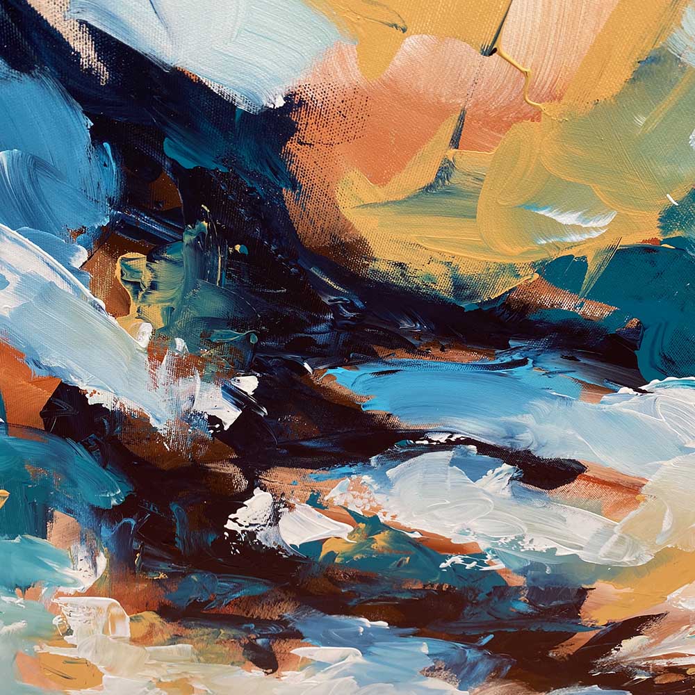 Colourful Memories - 102x102 cm - Original Painting