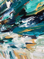 Navigating Through The Storm - 122x61 cm - Original Painting