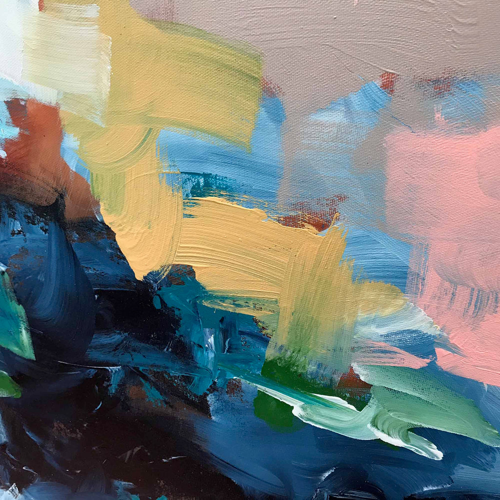 Adapting To The Unknown - 204x92 cm - Diptych Original Painting