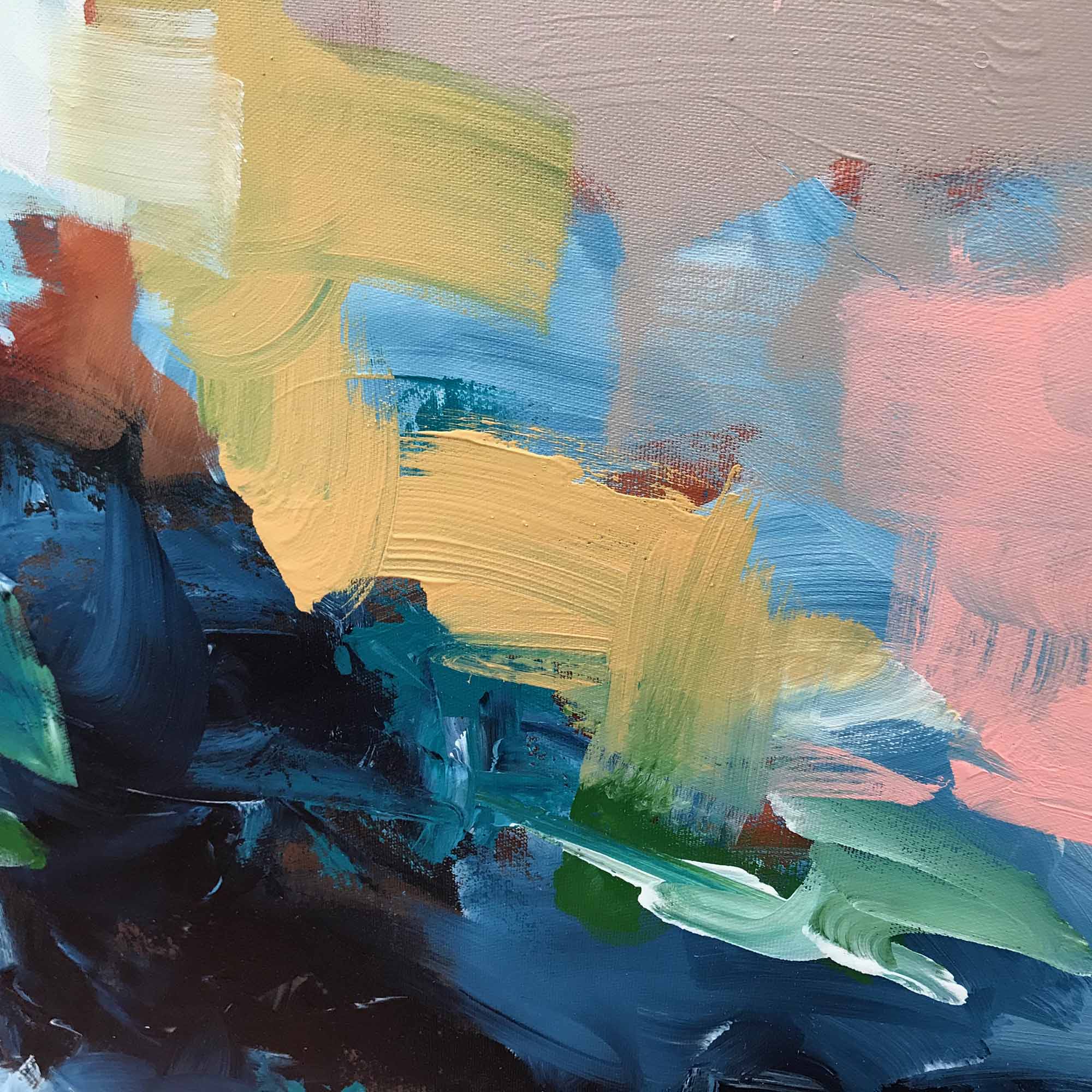 Adapting To The Unknown - 204x92 cm - Diptych Original Painting