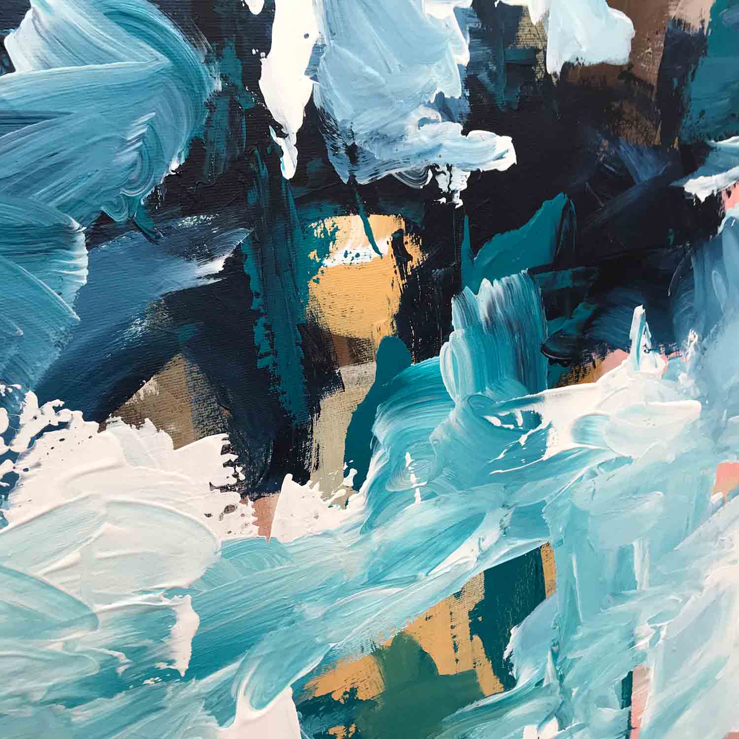 Crashing Waves - 152x122 cm - Original Painting