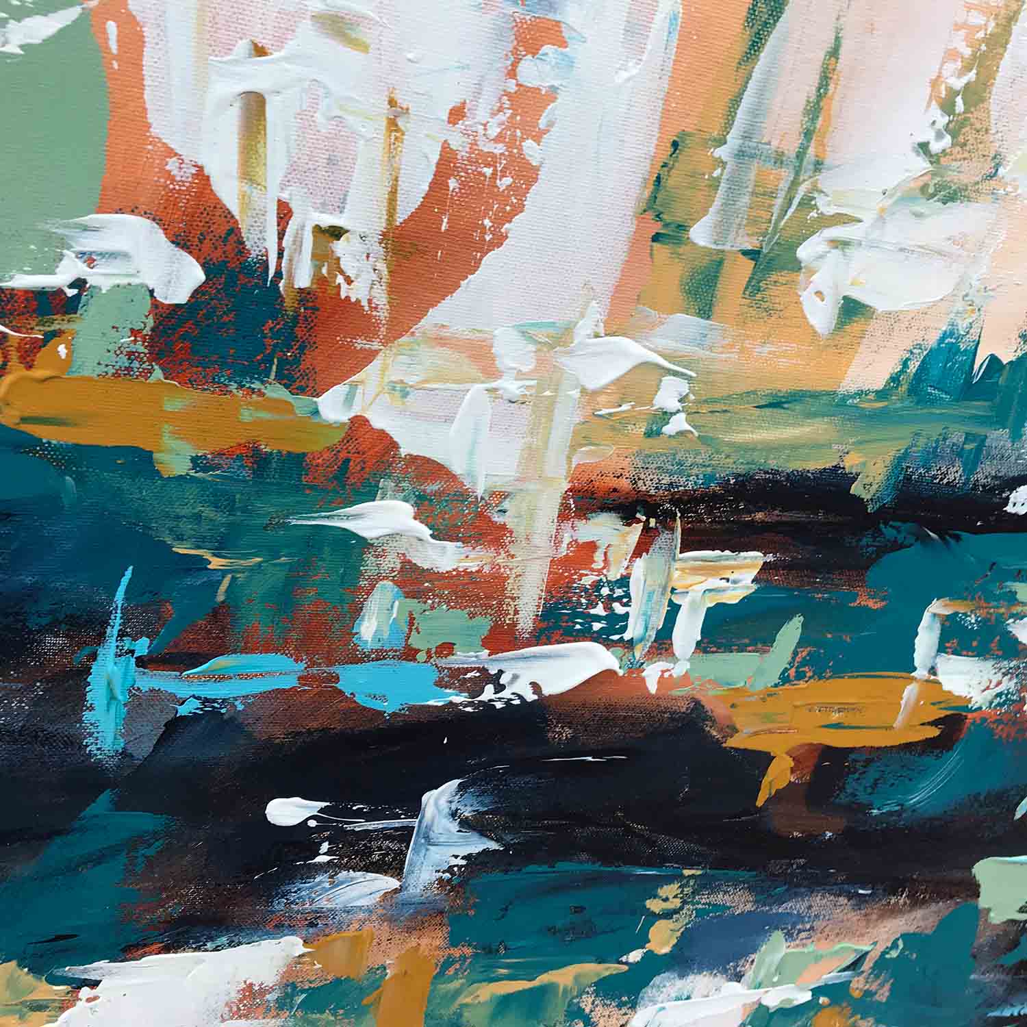Just Passing By - 122x61 cm - Original Painting