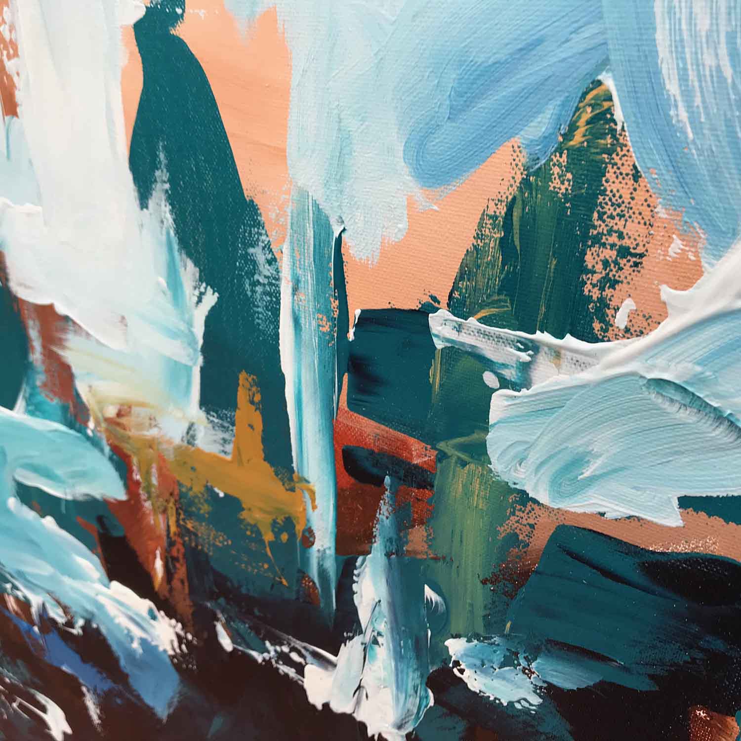 Rebuilding The Fortress - 152x82 cm - Original Painting