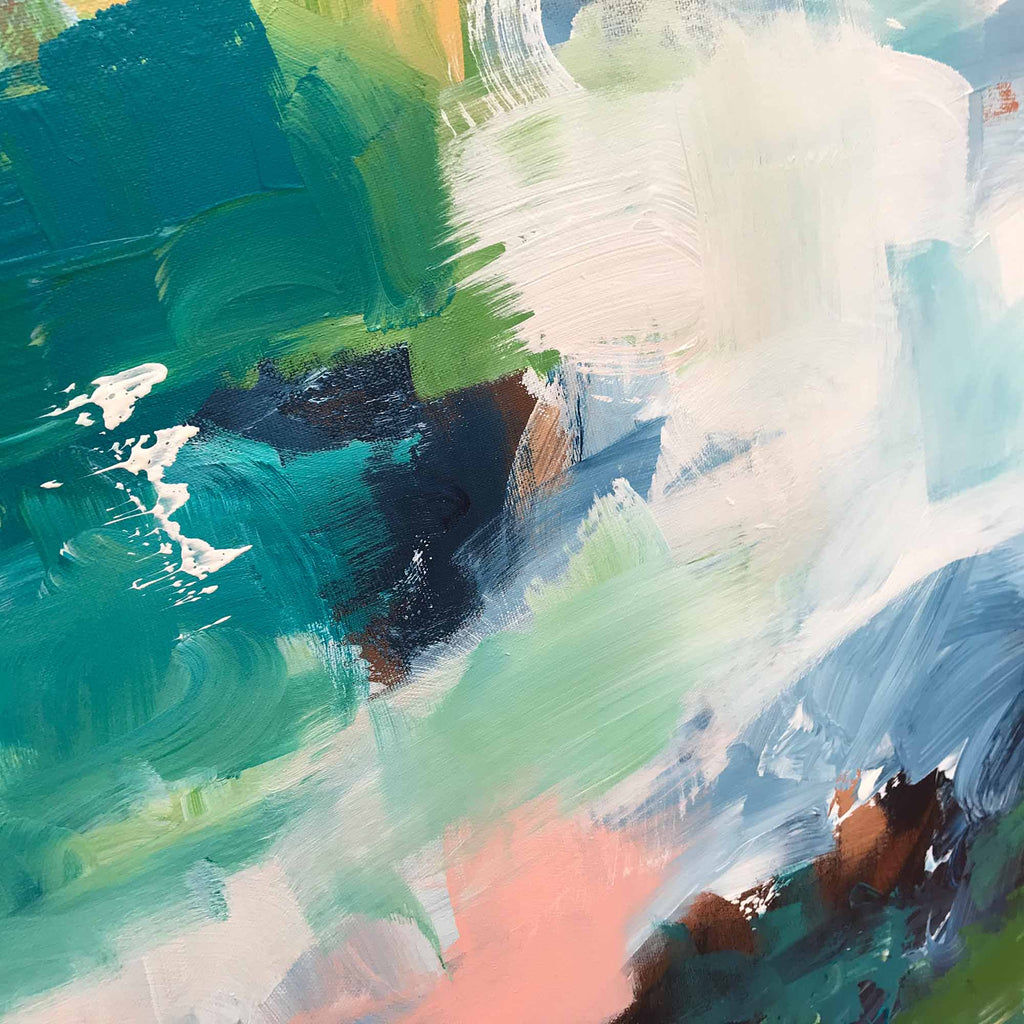 Adapting To The Unknown - 204x92 cm - Diptych Original Painting