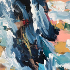 The Flow Of The River - 180x80 cm - Original Painting