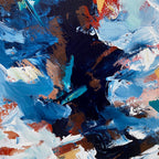 Marching In Time - 150x76 cm - Original Painting
