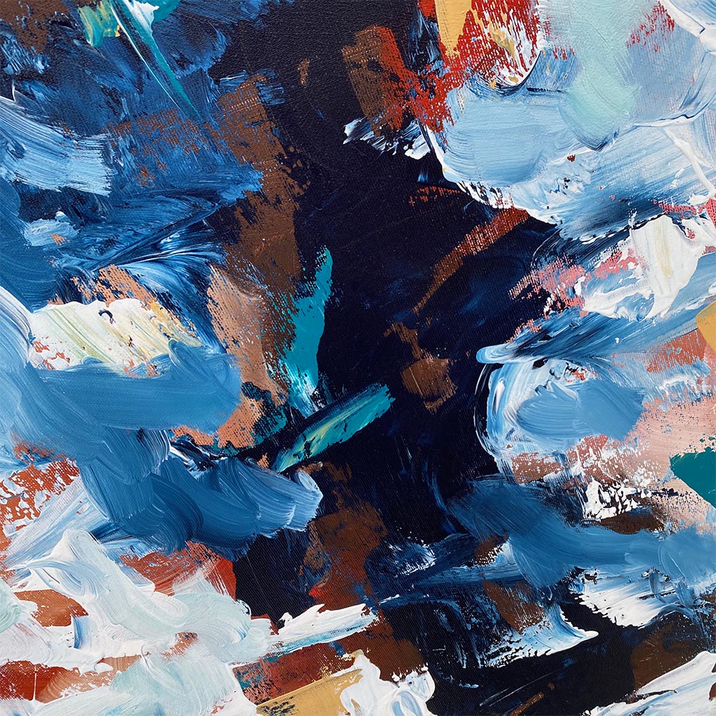 Marching In Time - 150x76 cm - Original Painting