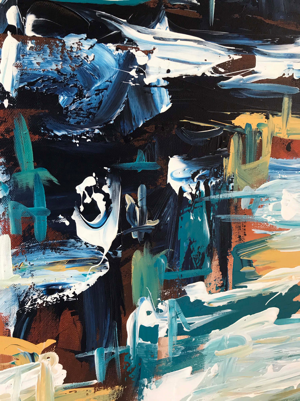 The Pond - 92x102 cm - Original Painting