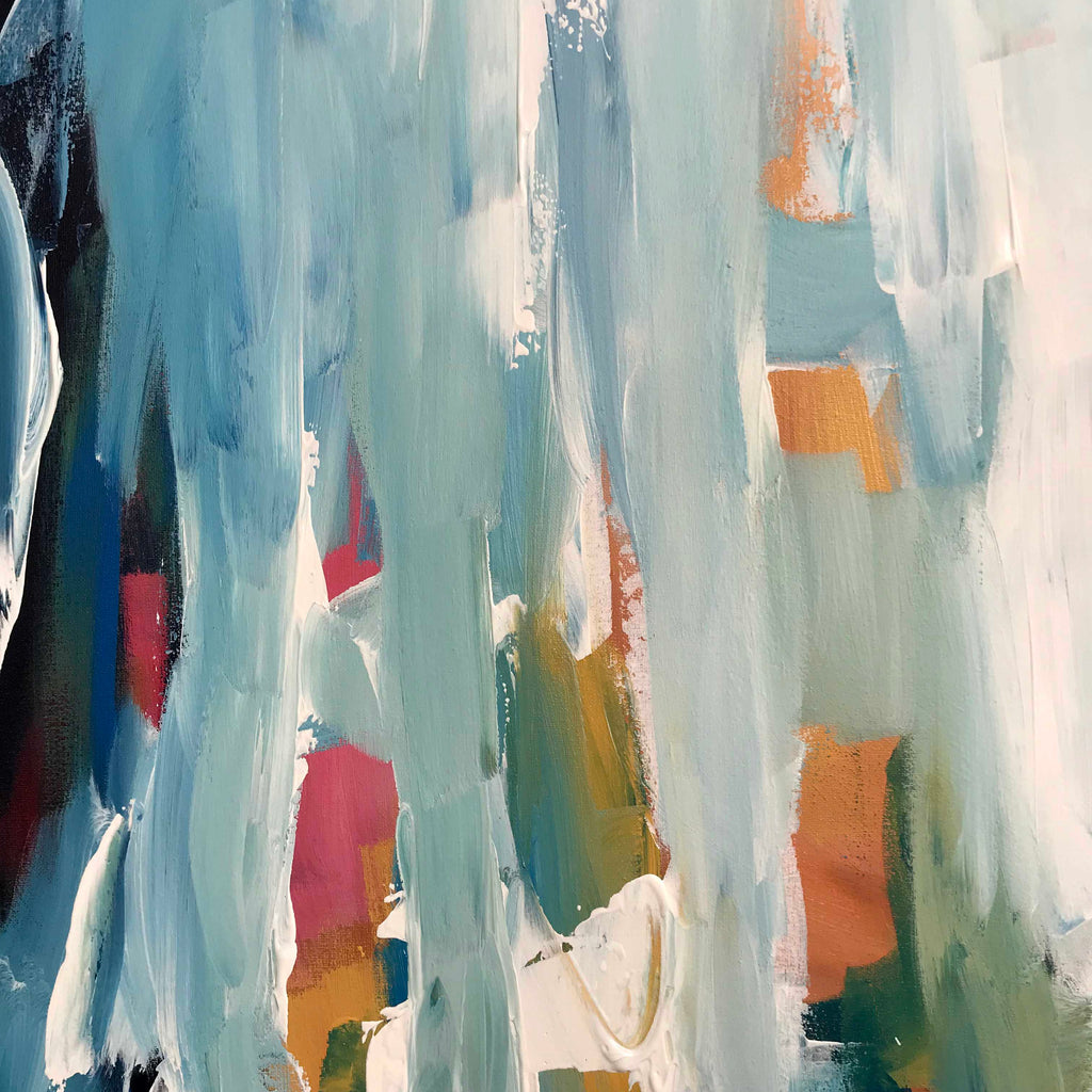 Daybreak 2 - Diptych 204x102 cm - Original Painting-OmarObaid.com